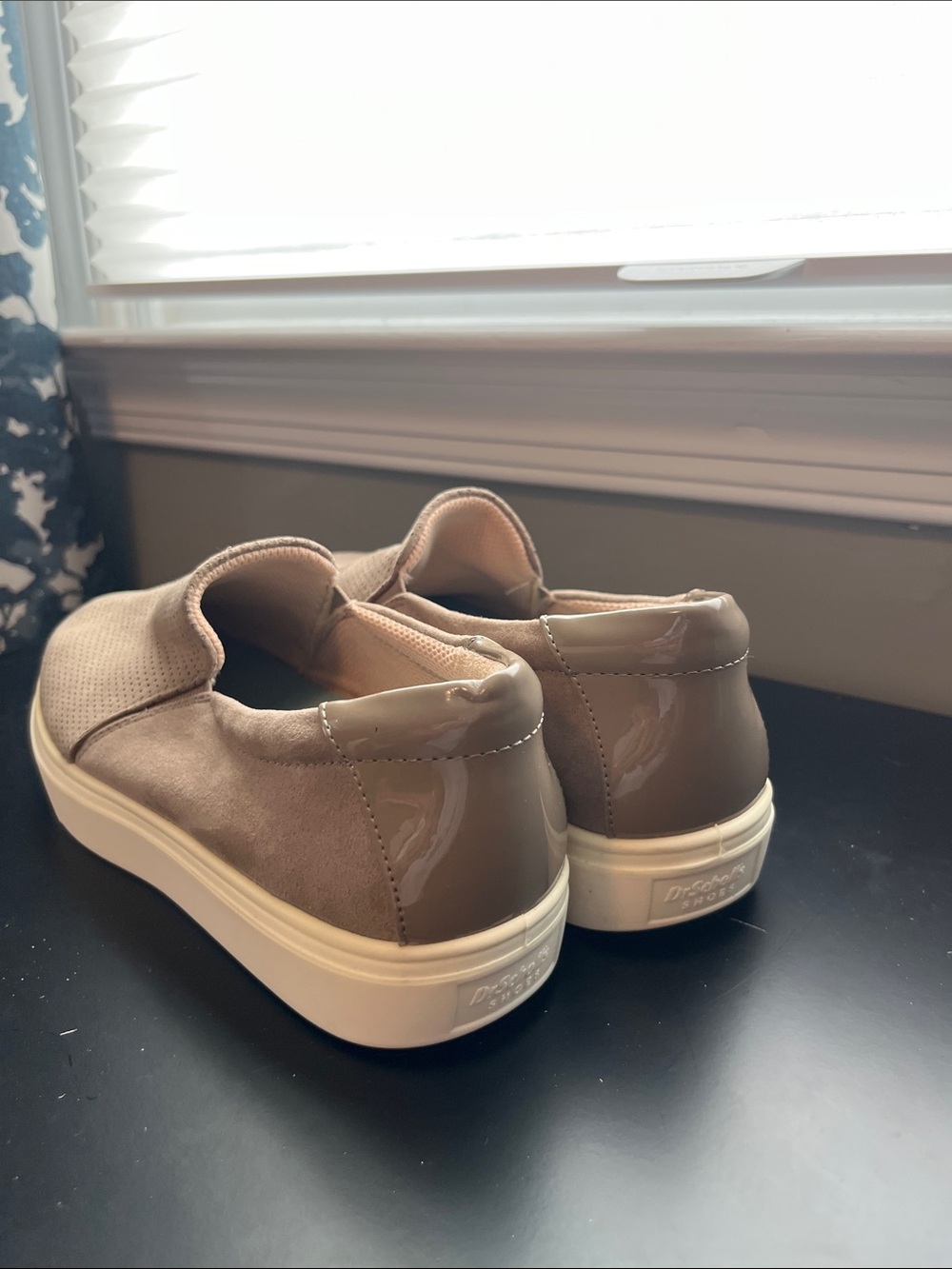 Dr. Scholl's Women’s Slip-On Perforated Loafers - Taupe - Picture 7 of 8